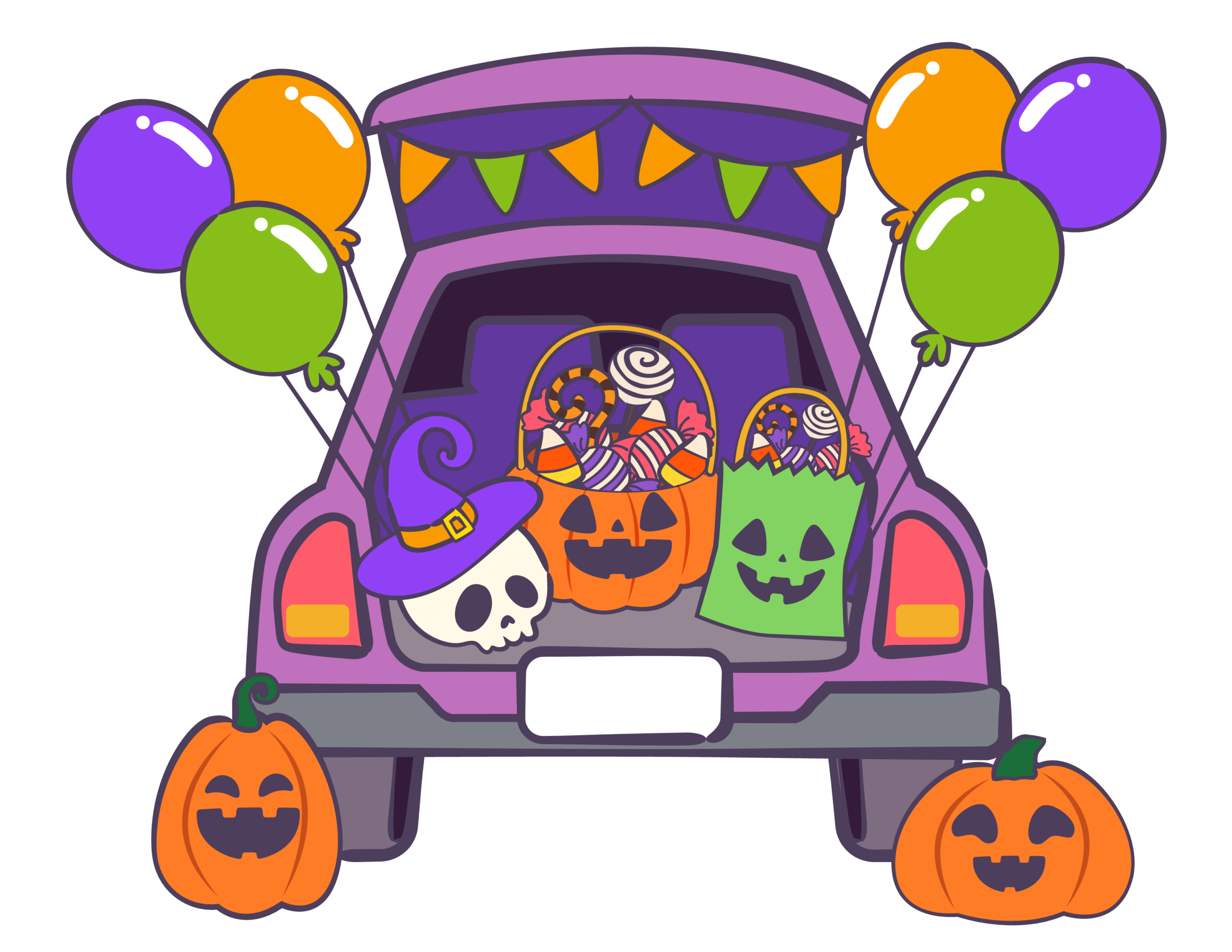 Trunk or Treat with balloons Trunk or Treat with balloons